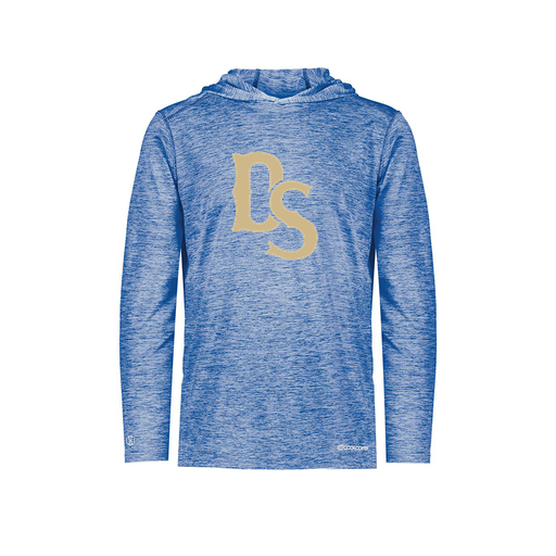 [FOLHCGRY-YS-LOGO3] Decker Youth Charge Hoodie (Youth S, Royal, Logo 3)