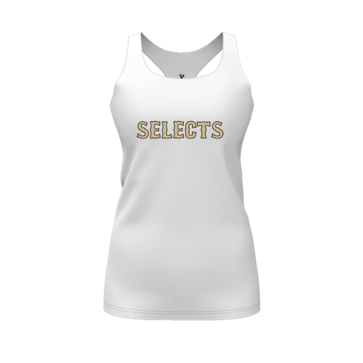 [FT0TRBWH-FYS-LOGO2] Decker Racerback Tank Top (Female Youth S, White, Logo 2)