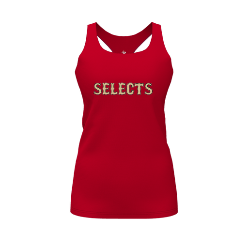 [FT0TRBRD-FYS-LOGO2] Decker Racerback Tank Top (Female Youth S, Red, Logo 2)