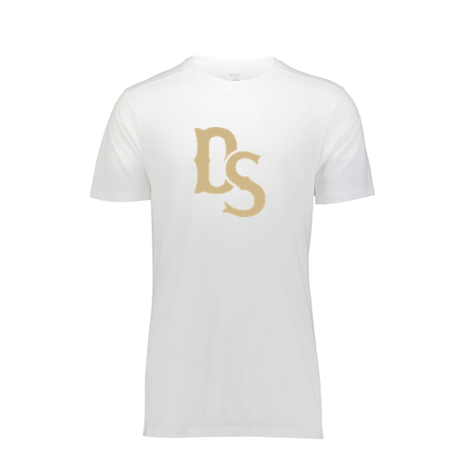 [FTSCUBWH-AS-LOGO3] Decker Men's Tri-Blend T-Shirt - Short Sleeve (Adult S, White, Logo 3)