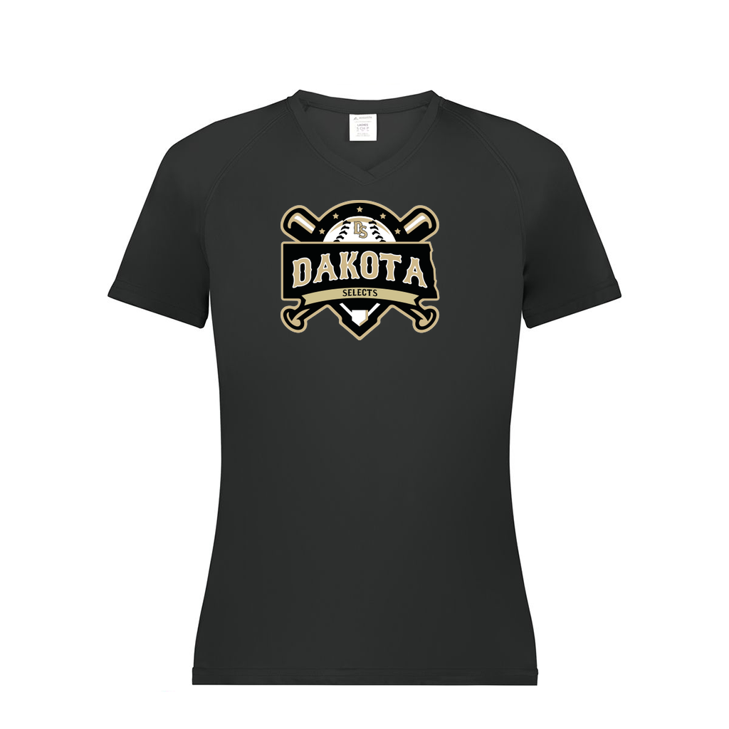 Ladies Smooth Sport V-Neck T-Shirt