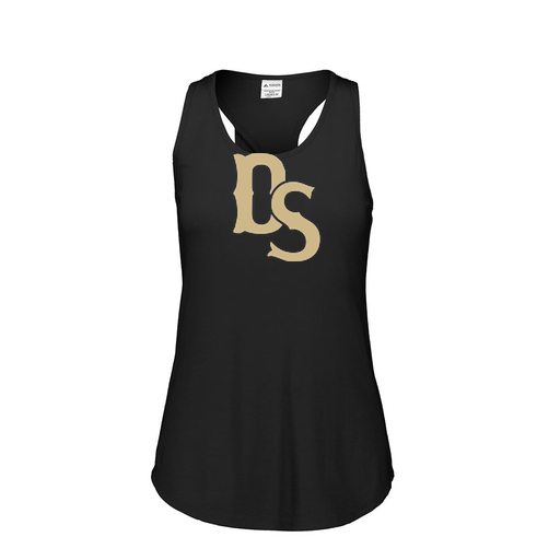 [3078.K94.S-LOGO3] Ladies Tri Blend Tank Top (Female Adult S, Black, Logo 3)