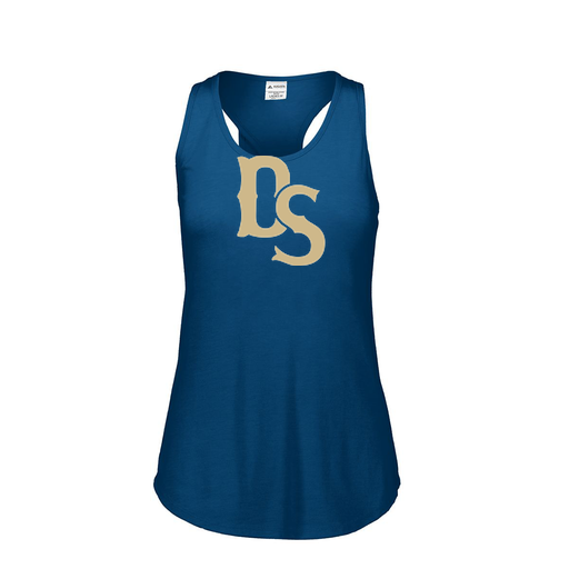 [3078.U22.S-LOGO3] Ladies Tri Blend Tank Top (Female Adult S, Navy, Logo 3)