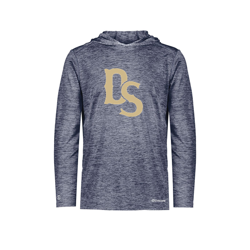 [FOLHCGNV-AS-LOGO3] Decker Men's Charge Hoodie (Adult S, Navy, Logo 3)