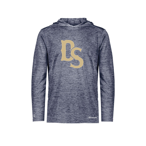 [FOLHCGNV-YS-LOGO3] Decker Youth Charge Hoodie (Youth S, Navy, Logo 3)