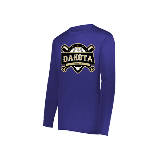 [222822.747.XS-LOGO1] Men's LS Smooth Sport Shirt (Adult XS, Purple, Logo 1)