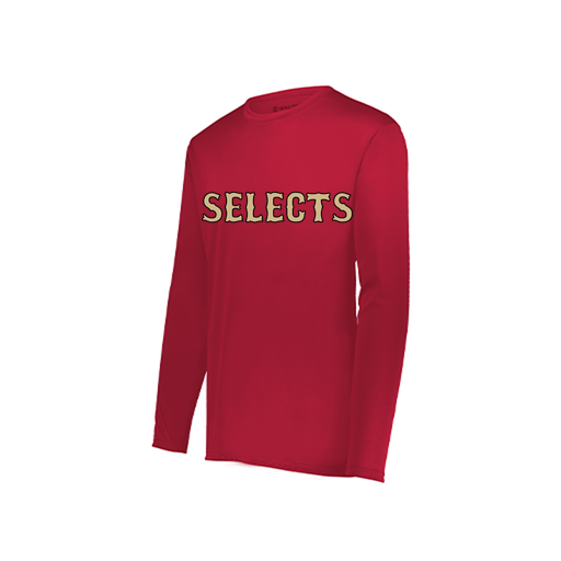 [222822.083.XS-LOGO2] Men's LS Smooth Sport Shirt (Adult XS, Red, Logo 2)