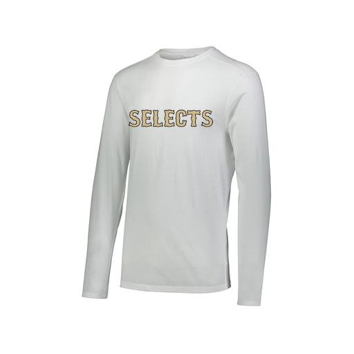 [3075.005.XS-LOGO2] Men's LS Ultra-blend T-Shirt (Adult XS, White, Logo 2)