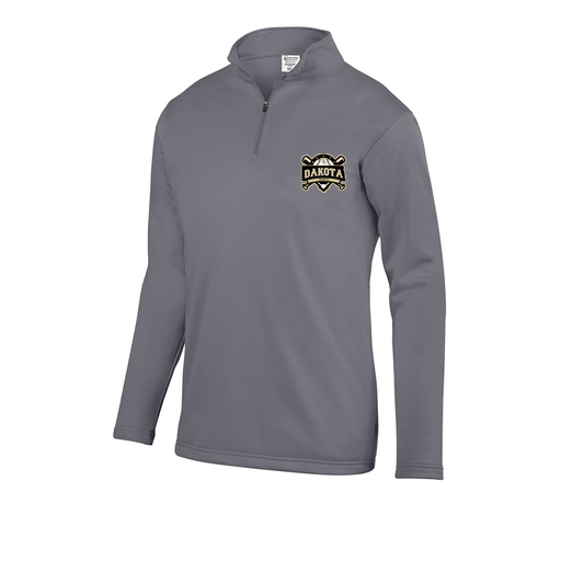 [FOLQFFGY-AS-LOGO1] Decker Men's FlexFleece 1/4 Zip (Adult S, Gray, Logo 1)