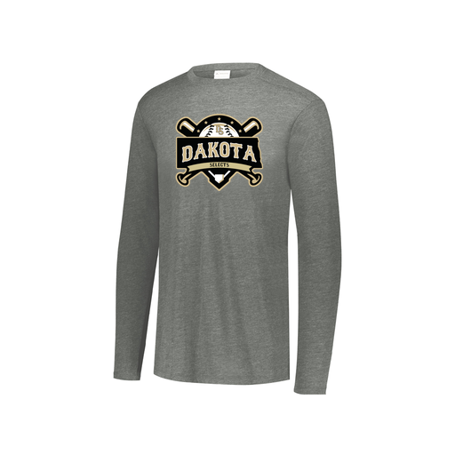 [FTLCUBGY-YS-LOGO1] Decker Youth Tri-Blend T-Shirt - Long Sleeve (Youth S, Gray, Logo 1)