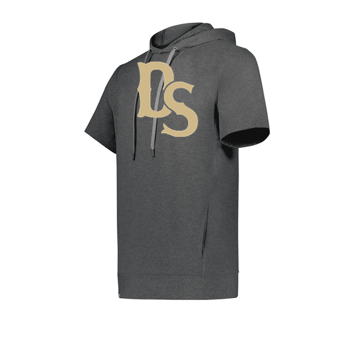 [222605-GRY-YS-LOGO3] YOUTH VENTURA SOFT KNIT SHORT SLEEVE HOODIE (Youth S, Gray, Logo 3)