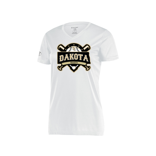 [222820.005.S-LOGO1] Ladies Movement Dri Fit Shirt (Female Adult S, White, Logo 1)