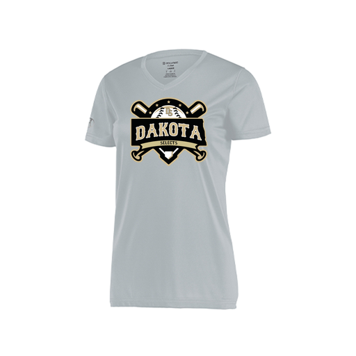 [222820.099.S-LOGO1] Ladies Movement Dri Fit Shirt (Female Adult S, Silver, Logo 1)