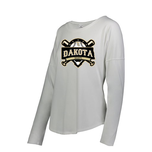 [FTLCUBWH-FAS-LOGO1] Decker Women's Tri-Blend T-Shirt - Long Sleeve (Female Adult S, White, Logo 1)